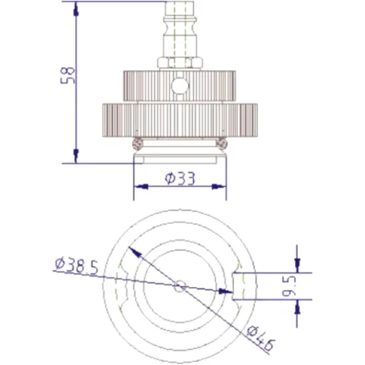 Connection Cover No. 35 for Brake Filling and Bleeding Devices