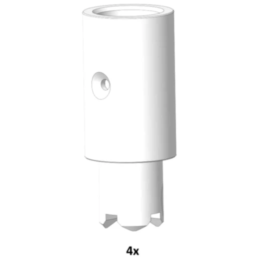80 mm Adaptor for Nussbaum, Set of 4 Pieces