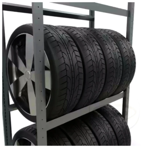 Tyre Rack with 3 Levels, Galvanized_1