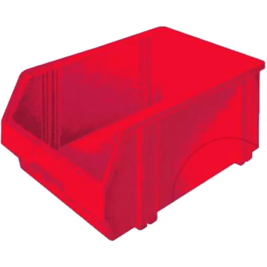 Sichtlagerkasten LK1 rot - stapelbar