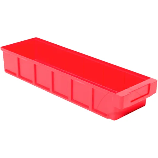 Red Plastic Box 400x93 mm