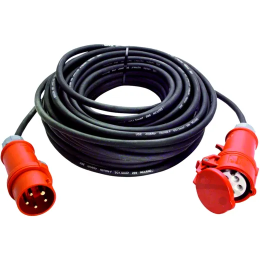 CEE Extension Cable 400V 16A 10M for Construction Sites