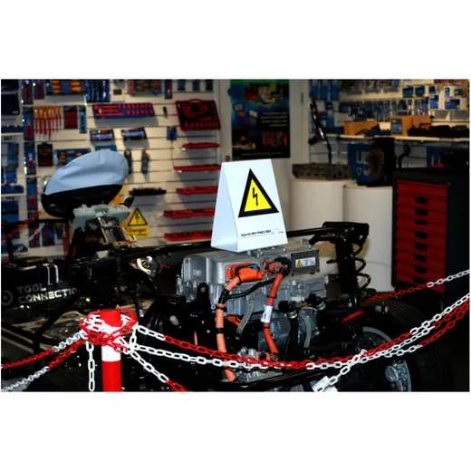 Folding Double-Sided Warning Sign for Electric Vehicles_0