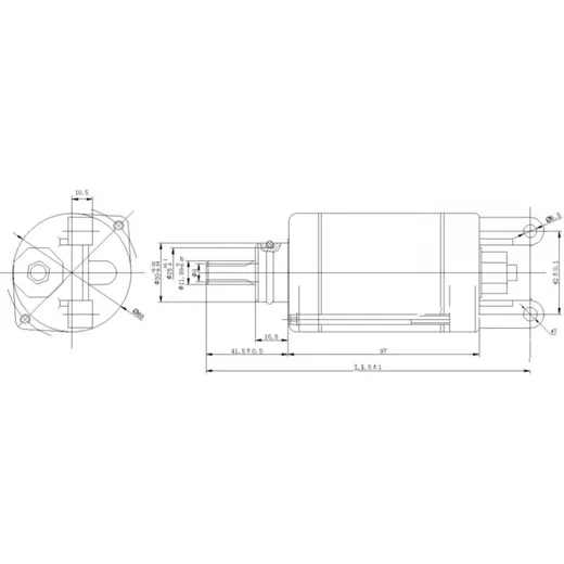 Starter Anlasser JMP MQD651clock