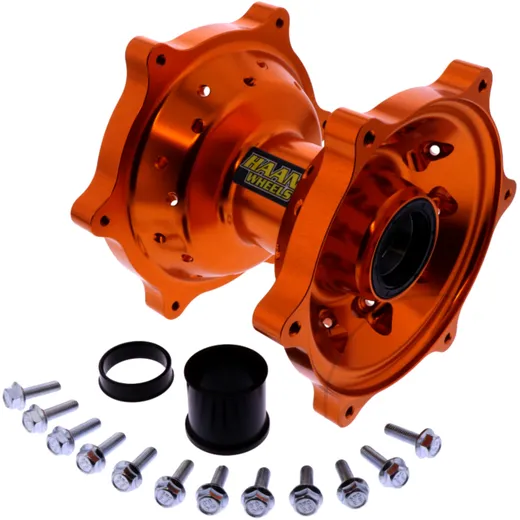 CNC Machined Orange Front Hub