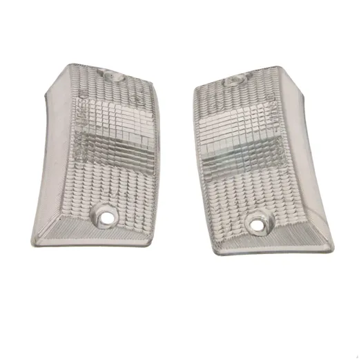 Indicator lens white 2 piece SET for: Vespa PX, P