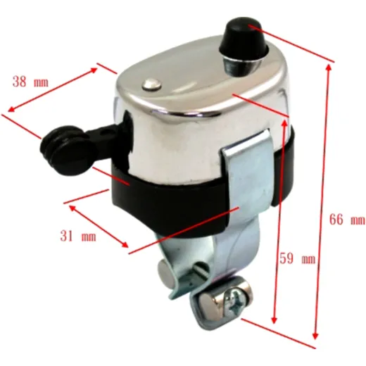 Lichtschalter 2 Wege + Druckknopf für Motorräder_0