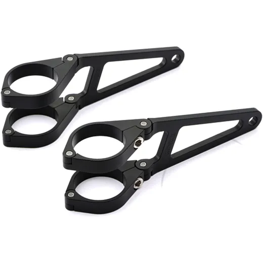 Lampenhalter für 39MM Gabeldurchmesser Alu schwarz