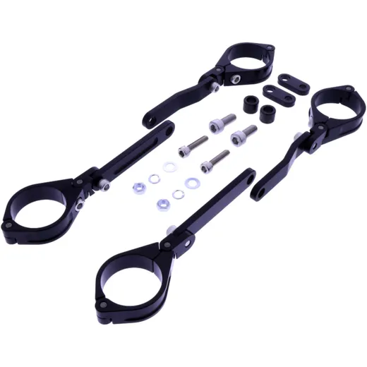 Lampenhalter 41 mm verstellbar schwarz für Motorräder