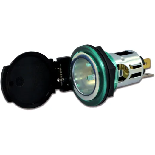 Cigarette Lighter Socket with Spring Loaded Cap_0
