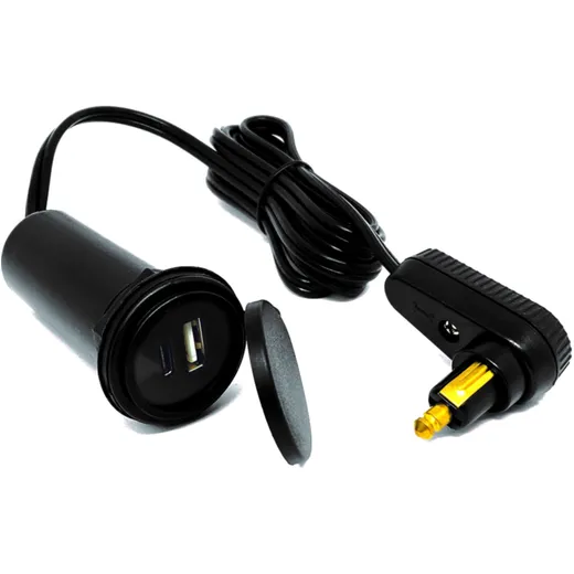 CABLE TANK BAG 336A USB A+C for BMW and Triumph