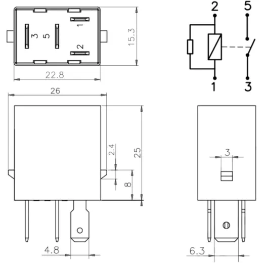 Starter motor relay for: Honda CBR_0