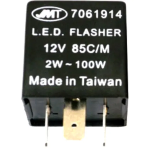 ELECTRONIC LED FLASHER RELAY 12V 3-POLE JMP for Motorcycles