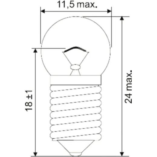 Lampe E10 6V 0.6W JMP
