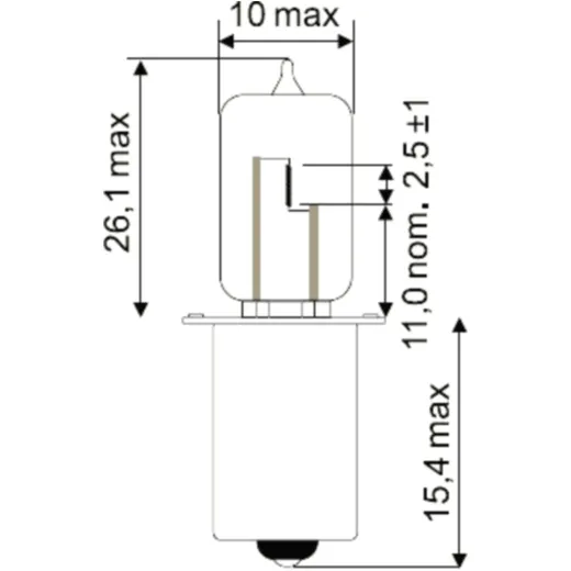BULB 6V15W PX13.5S JMP HS2