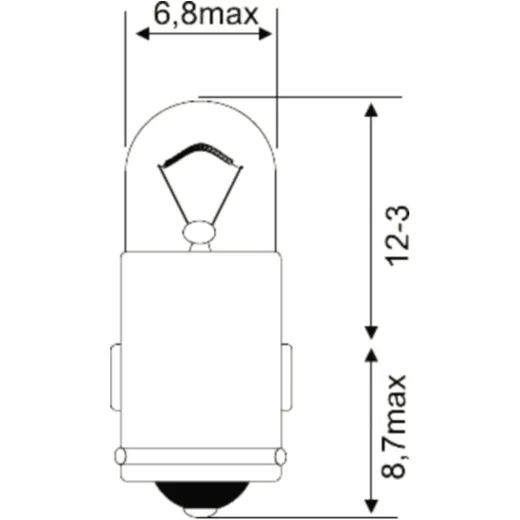 6V 0.6W BA7S Bulb JMP