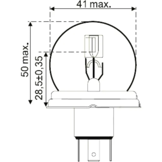 BULB 6V45/40W P45T for Motorcycles_0