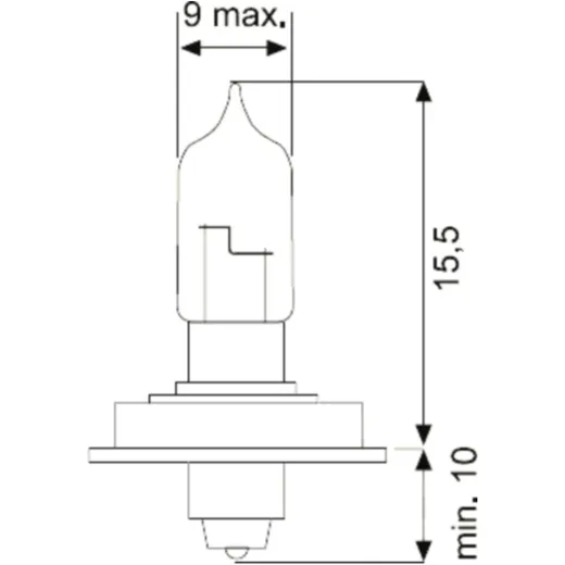 Bulb 12V15W P26S JMP halogen cont 1 pcs for: Honda NB_0
