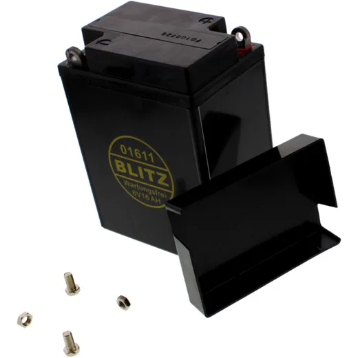 Batterie Motorrad 01611 Gel schwarz 6V mit Deckel Blitz passend für: BMW R
