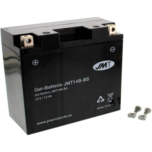 Motorradbatterie Gel JMT YT14B-BS für Motorräder