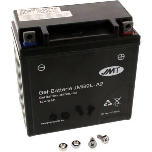 Battery motorcycle yb9L - A2 gel JMT yu 7070543 3265 6 - on 0065 for: MZ/MUZ Baghira, RT, SM