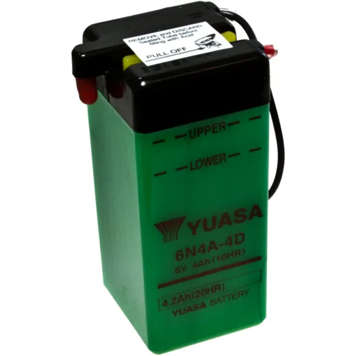 Battery motorcycle 6N4A - 4D YUASA 7074453 for: Yamaha RD, FS1, DT