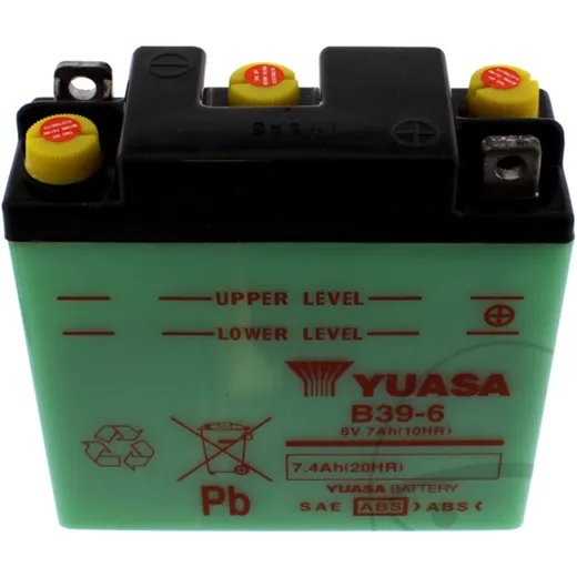Batterie Motorrad B39 - 6 Yuasa passend für: BMW R, Vespa GT, GTR, Gran Lusso