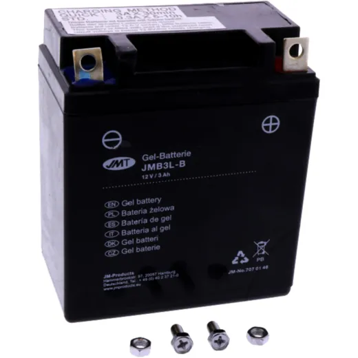 Battery motorcycle yb3L - b gel JMT for: Simson Habicht, Star, Sperber