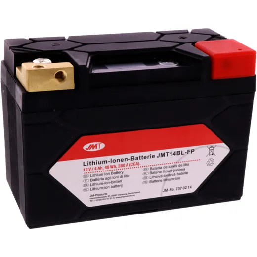 Batterie Motorrad JMT14BL - FP JMT Lithium - Ionen mit Anzeige passend für: Ducati Supersport, Monster, 916