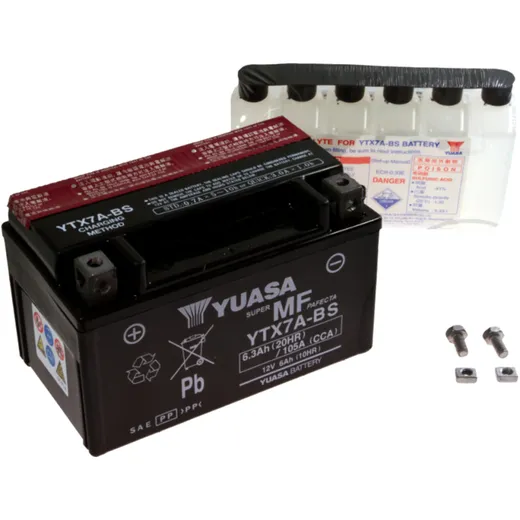Batterie Motorrad YTX7A - BS Yuasa Alternative: 7073729 4206 passend für: SYM Symphony, Jet14, Jet4