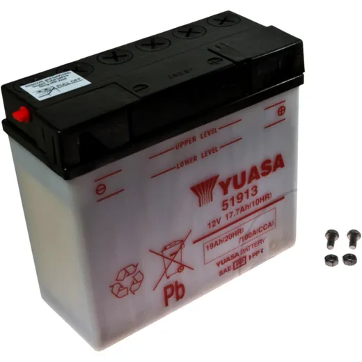 Battery motorcycle 51913 YUASA excluding acid for: BMW R, K, Moto Guzzi V75, T3, T4