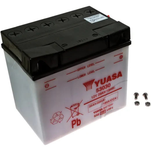 Batterie Motorrad 53030 DRY Yuasa Alternative: 7073844 4214 passend für: Moto Guzzi California, V (65, 35, 50, 75), Nevada