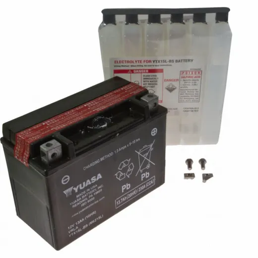 Motorcycle Battery YTX15L-BS YUASA