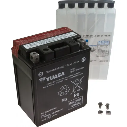 Motorcycle Battery YTX14AHL-BS YUASA