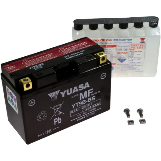 Batterie Motorrad YT9B - BS Yuasa Alternative: Gel 7073901 passend für: Yamaha YP, YFM, XP