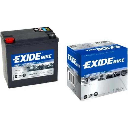 Battery motorcycle gel 12 - 14 EXIDE 7073950 for: Honda TRX, ST, XRV, BMW F (800, 650, 700), C, R