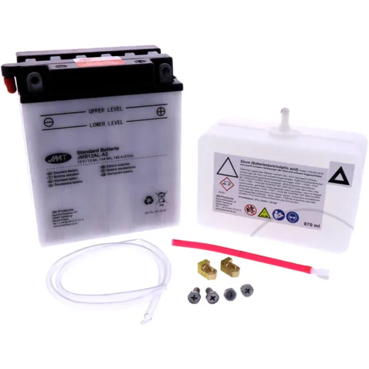 Batterie Motorrad YB12AL - A2 JMT Alternative: 7070717 4081 passend für: Peugeot Geopolis, Satelis, Jet Force