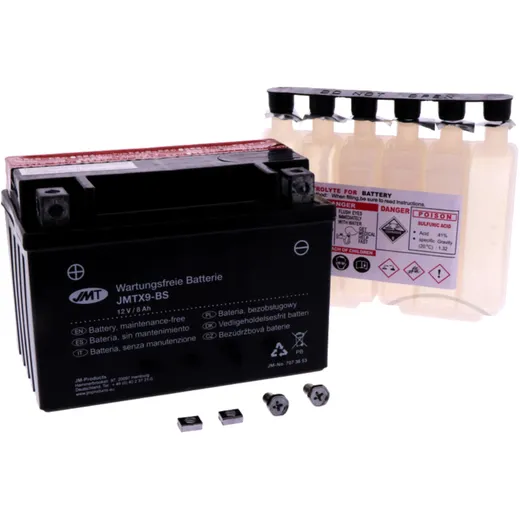 Batterie Motorrad YTX9 - BS JMT Alternative: 7070683 3935 passend für: Kawasaki Z, ZX - 6R, Ninja