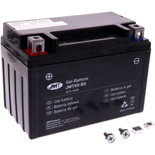 Batterie Motorrad YTX9 - BS Gel JMT Alternative: 7070172 3653 0144 passend für: Kawasaki Z, ZX - 6R, Ninja