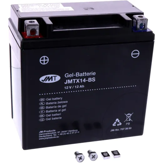 Batterie Motorrad YTX14 - BS Gel JMT Alternative: 7070170 3679 1540017 passend für: BMW R, F (800, 650, 700), C, K