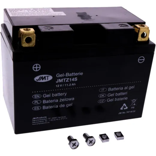 Battery motorcycle ytz14S gel JMT filled & charged for: Honda VT, NC, CB