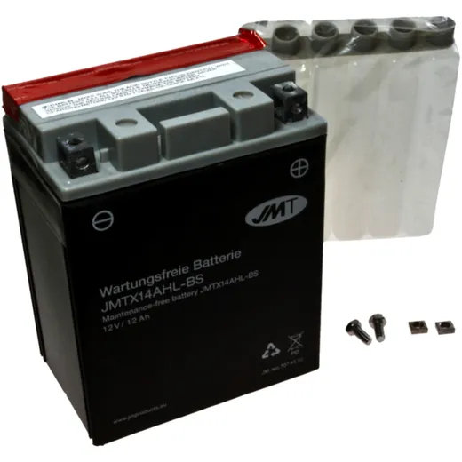 Batterie Motorrad YTX14AHL - BS JMT passend für: Kawasaki GPZ, KLR, Z, Honda CX, CB, GL, FT