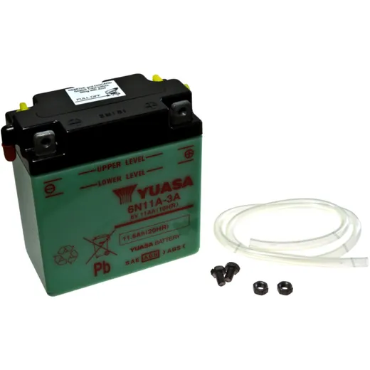 Batterie Motorrad 6N11A - 3A Yuasa passend für: Vespa V, Touren, Grand Sport