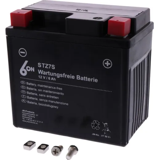 Motorcycle Battery YTZ7S WET 6-ON