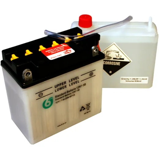 Batterie Motorrad 12N7 - 3B 6ON Alternative: 7073059 passend für: Yamaha YP, XN, XQ