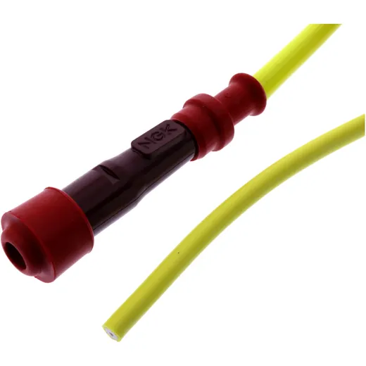 NGK SPARK PLUG CAP SY11 RED WITH RACING CABLE