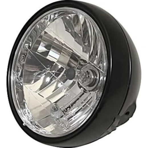 Headlight h4 6 1/2 black