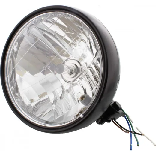 headlamps H4 6 1/2 inch black