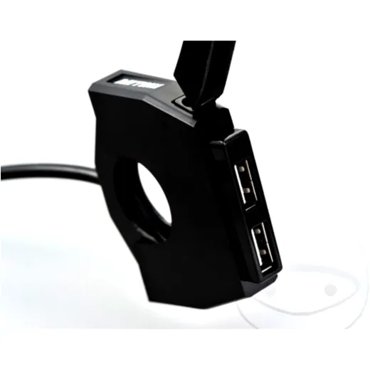 TWIN USB SOCKET for 22mm Handlebars_0