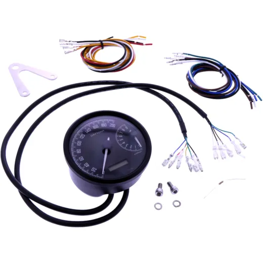 Tachometer elektrisch schwarz Daytona inkl. Drehzahlmesser